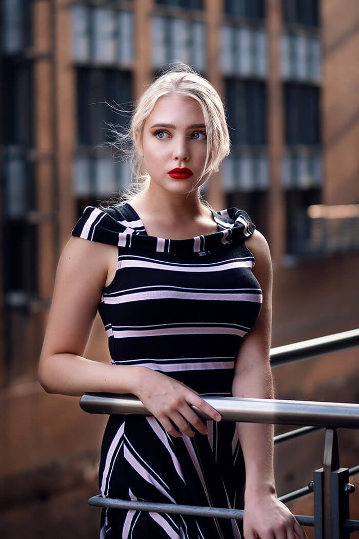 Striped dress - Imagen 2